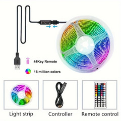 USB LED Strip Light APP Control IR Bluetooth Tape RGB IR Bedroom Living Room Sel