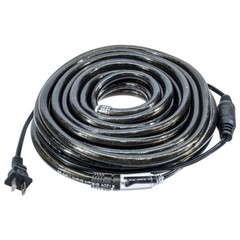Orange LED Rope Light – Halloween Edition with Black PVC – 120 Volt – 33 Feet
