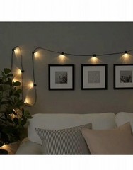 ⭐ IKEA BLOTSNO 24 Bulb INDOOR LED Black String Light 404.211.45 – Sara Fager ⭐