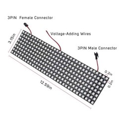 WS2812B LED Pixel Strip Light Advertising Display Panel Digital Flexible Screen