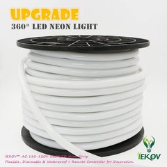 Iekov Upgrade 360 Led Neon Ac 110-120V Flexible 360 Degree Led Neon Strip
