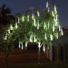 LED Meteor Shower Rain Lights,Drop/Icicle Snow Falling Raindrop 30cm 8 Tubes …