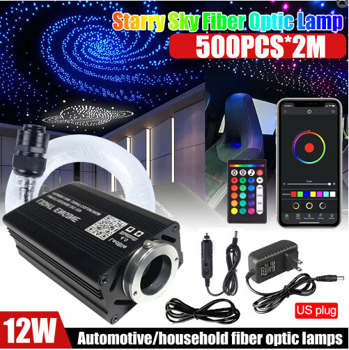 500Pcs*2M Car Headliner Star Light kit shooting star Ceiling Light