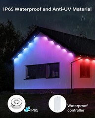 Permanent Outdoor Eaves Lights with RGBIC LED Control Wifi Smart App Waterproof