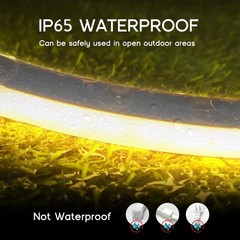 LED Strip Lights Warm White 3000K,9.8ft 110-120V Neon Rope Lights,Flexible Si…