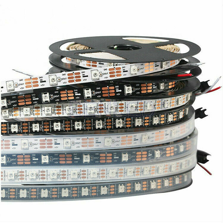 5V USB WS2812B Led Strip Light RF BT Music Controller TV Background 1-5M