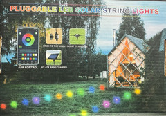 16 Pluggable Waterproof LED Solar String Lights for Ground or Wall