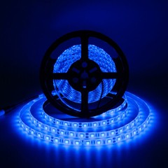 16.4ft 5050 Blue LED Strip Light DC12V 300 LED Waterproof Tape Light Flexible 5M