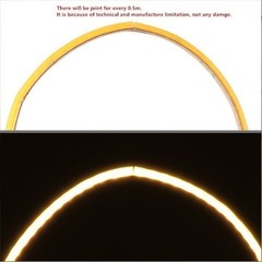 COB LED Strip Thin 4mm DC 12V Flexible LED Tape Lights For Car DIY Home Room Bar