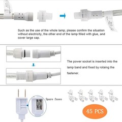 150ft LED Rope Lights Outdoor, 1080 LED Connectable and Flexible Tube Lights …