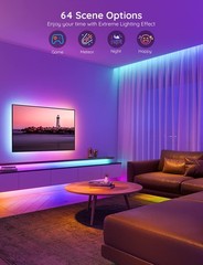 Govee 32.8ft RGBIC LED Strip Lights Smart App Control Light for Bedroom