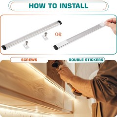 Lvyinyin Single Under Cabinet Led Light Bar 15 Curio Counter Bookshelf Display