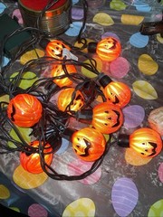Glass Pumpkin 10String Lights Halloween Home Decoration Party Indoor Light
