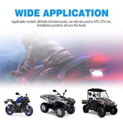 12Pcs Motorcycle RGB LED Neon Under Glow Lights Strip Kit With Remote Control US