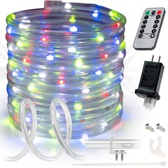 Colorful 8-Mode LED Outdoor Waterproof Rope Light 10′ 20′ 25′ 50′ 100′ 150′ ft