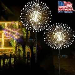 150 LED Solar Firework Lights Outdoor Waterproof Path Lawn Garden Decor Lamp