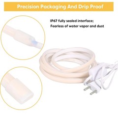 COB Lights Waterproof IP67 AC 110V 120V Light Stip 1M/3.28ft Cuttable Flexibl…
