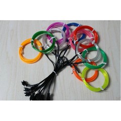 Battery Operated Neon LED Lights Glow EL Wire String Strip Rope Tube Party Decor