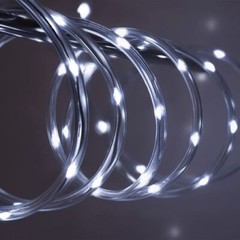 Cool White 8-Mode LED Outdoor Waterproof Rope Light 10′ 20′ 25′ 50′ 100′ 150′ ft