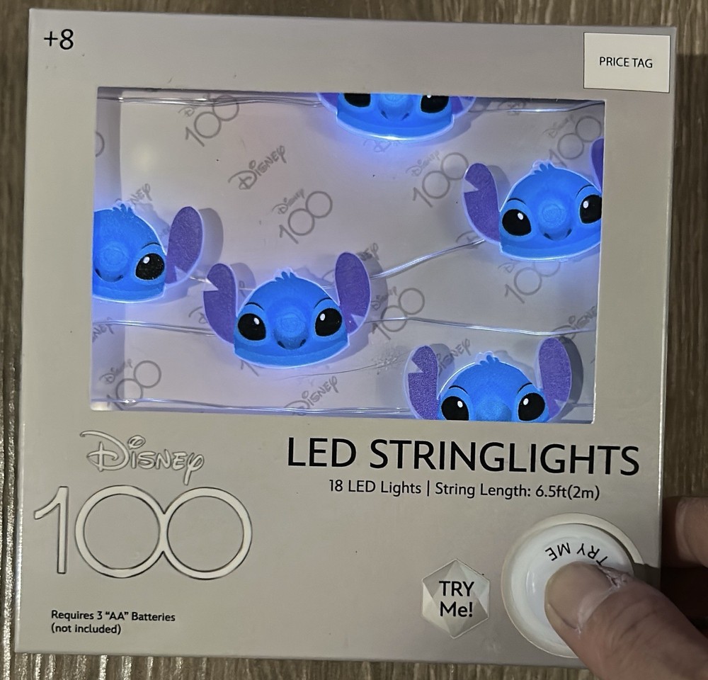 Disney 18 LED String , 6.5 Feet Lights Lilo And Stitch Battery Operated