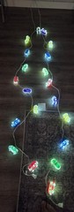 2 Sets Of LED Car-Shaped String Lights Multicolor Bulbs, White Cord, Plastic