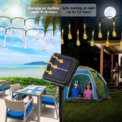LED Solar String Lights Outdoor Garden Yard Decor Lamp Waterproof Fairy Light
