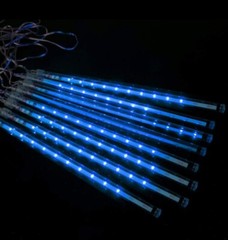 192 LED 8 Tubes Lights Meteor Shower Rain Tree String Light Garden Party Outdoor