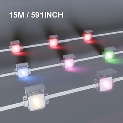 TJOY 100ft Permanent Outdoor Lights IP67 Smart RGB+IC Eaves LED Lights with App