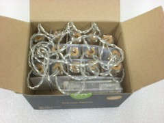 Decor Nova String Lights 15 LED Battery Operated Fairy 2” Glass Jars Warm White