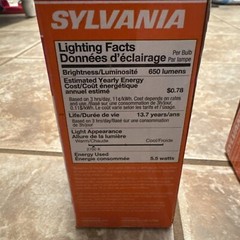 2 Sylvania Smart+ LED Smart Bluetooth A19 light Bulbs, Apple Home, Alexa, Google