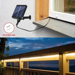 8-modes Solar COB Neon LED Strip Light Flex Lamp Garden Decor Waterproof Lights