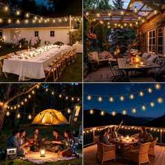 100FT Solar String Lights Outdoor Waterproof with Remote & Timer, LED