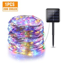 Outdoor Solar Fairy String Lights Copper Wire Waterproof Garden Decor 100/200LED