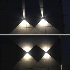 Scpitw Modern Wall Lights 4 Pcs Led Wall Pack Light Waterproof Outdoor Sconces