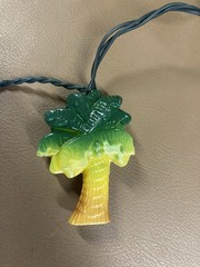 Set of 2 strands Pineapple Themed String Lights With 10 Bulbs Palm Tree G6