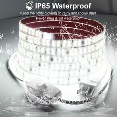 pcningled LED Strip Lights AC 110V 120V 9.84ft/3m Outdoor Lights Waterproof IP65