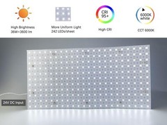 4-Pack LED Backlight Sheet 24V 36W 6000K White, 19.3X9.6 inches Each Unit, Di…