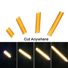 16FT COB Free Cut LED Strip Light 528leds/m 8mm 12V 24V Flexible Tape DIY Design