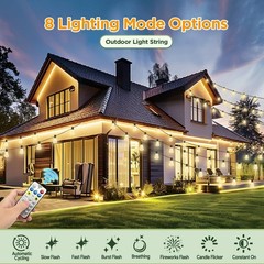 25FT Solar String Lights with Remote – Waterproof LED Patio Decor for All Occ…
