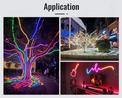 12V 24V 220V Double-side RGB LED Neon Rope Strip Waterproof Commercial DIY Light