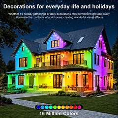RCUICA 500FT Permanent Outdoor Lights Waterproof Garden Decor,Deck,Christmas