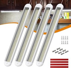 12V LED Interior Light Bar 120Leds 1800LM 8W DC 12 Volt Led Strip Lights 4 Pack