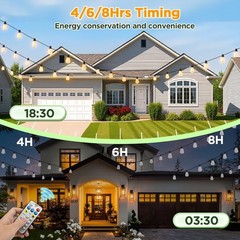 25FT Solar String Lights with Remote – Waterproof LED Patio Decor for All Occ…