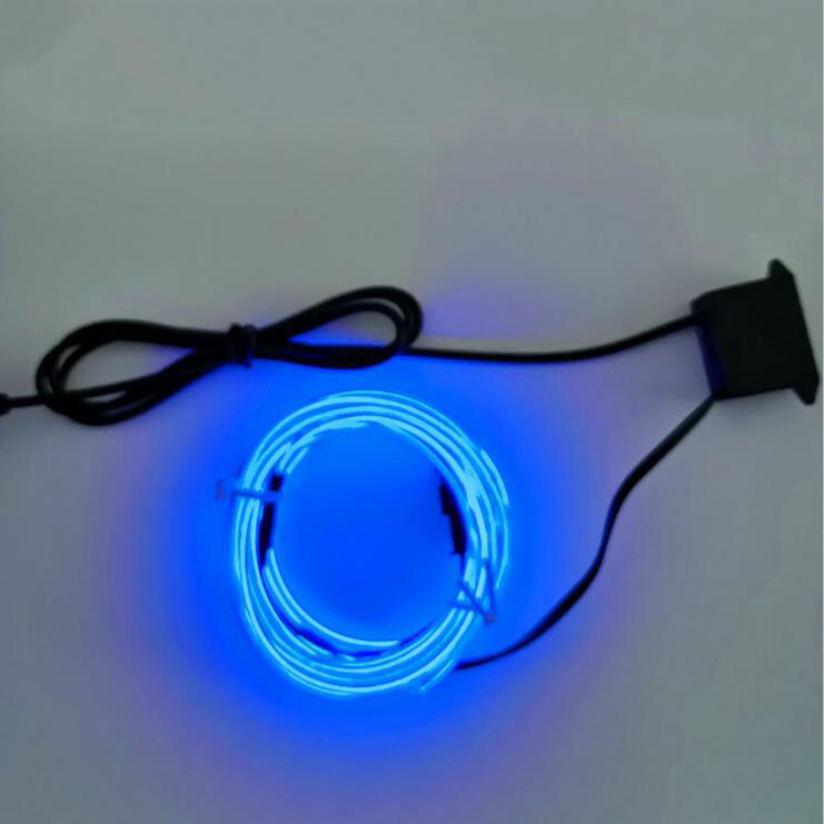 16FT Neon LED Light Glow EL Wire String Strip DIY Rope Tube Car Party Bar Decor