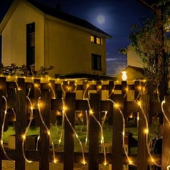Solar-Powered String Lights Outdoor,Tube Lights for Garden, Patio & Pool Decor