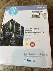 Led Battery 6.2 Ft 10 Count Indoor Outdoor Light