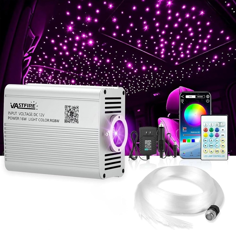 500pcs Fiber Optic Star Light RGBW for Car Roof