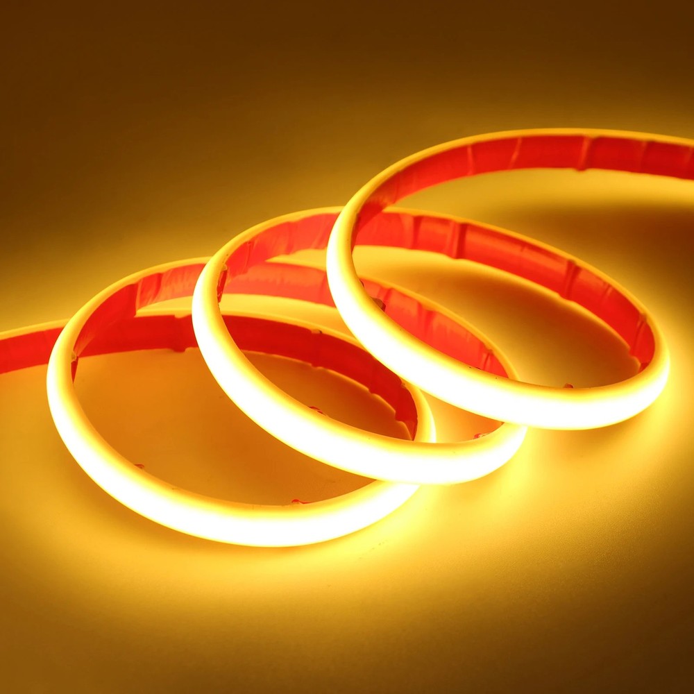 12V/24V COB LED Strip 320LEDs/m IP68 Waterproof Underwater Flexible Light w/Tape
